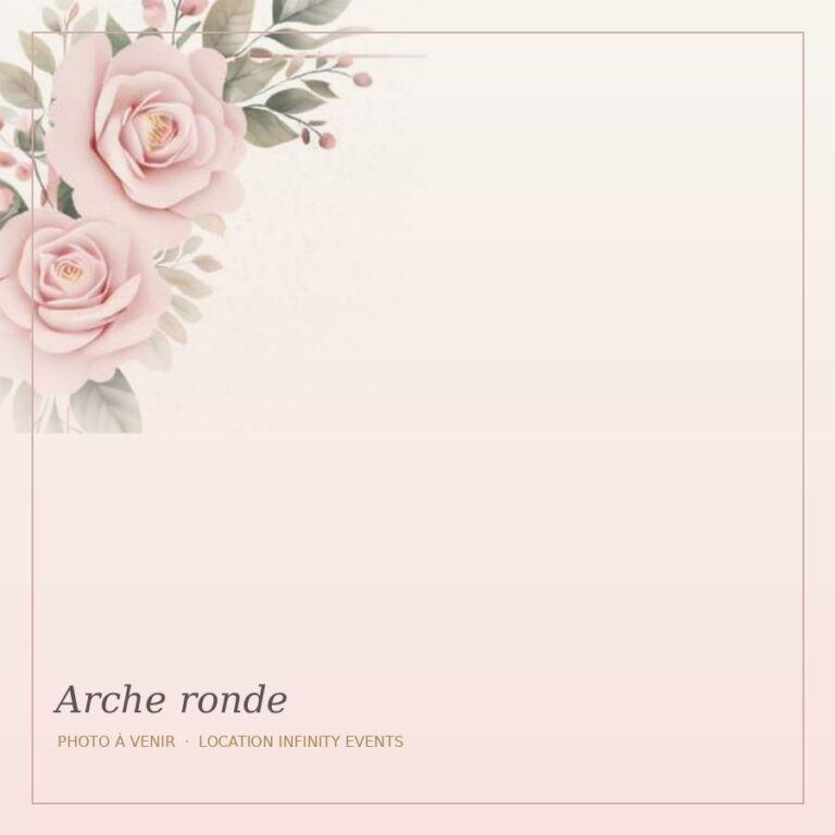 Arche ronde Ø 2,2 m (dorée)