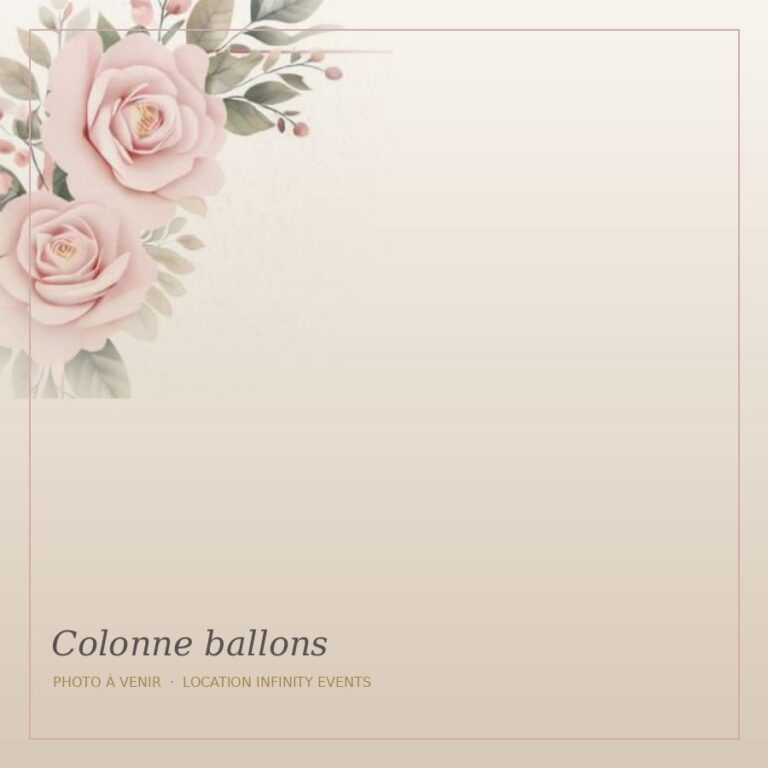 Colonne ballons organique (2 m)