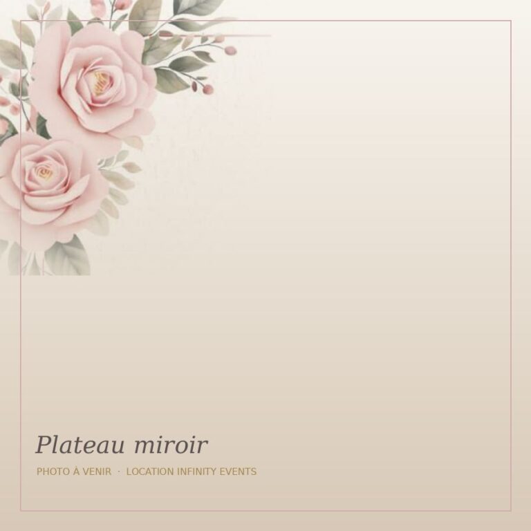 Plateau miroir rond Ø 30 cm