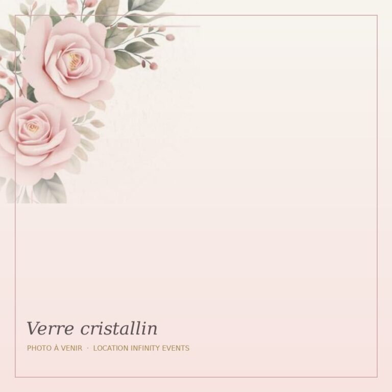 Verre à vin cristallin